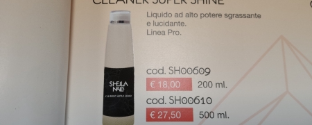 Sheila Nails Cleaner Super Shine da 200ml